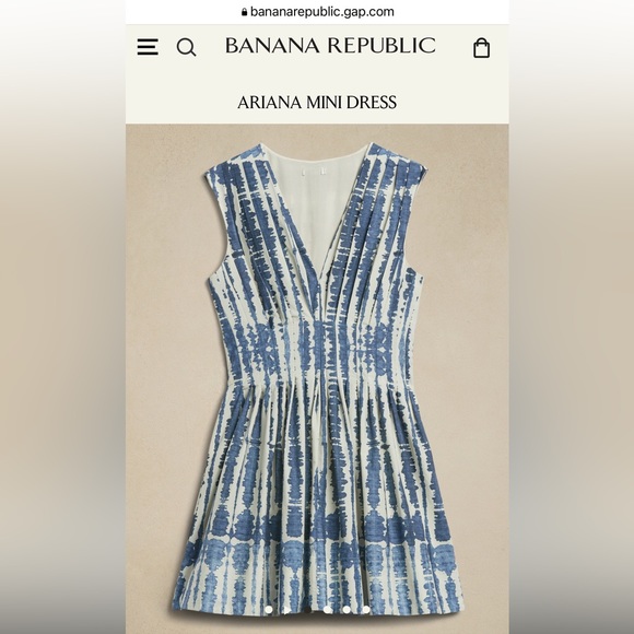 NWT Banana Republic Ariana Mini Dress Size 12 - Picture 3 of 3